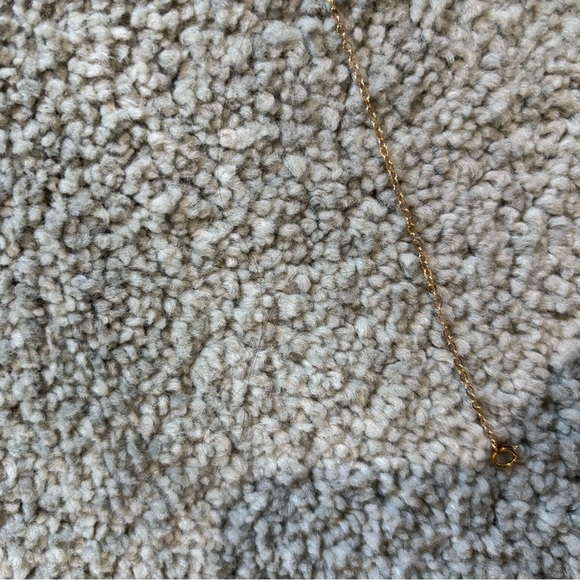 Gold Color Mary Letter Necklace 18 inch - Picture 3 of 9